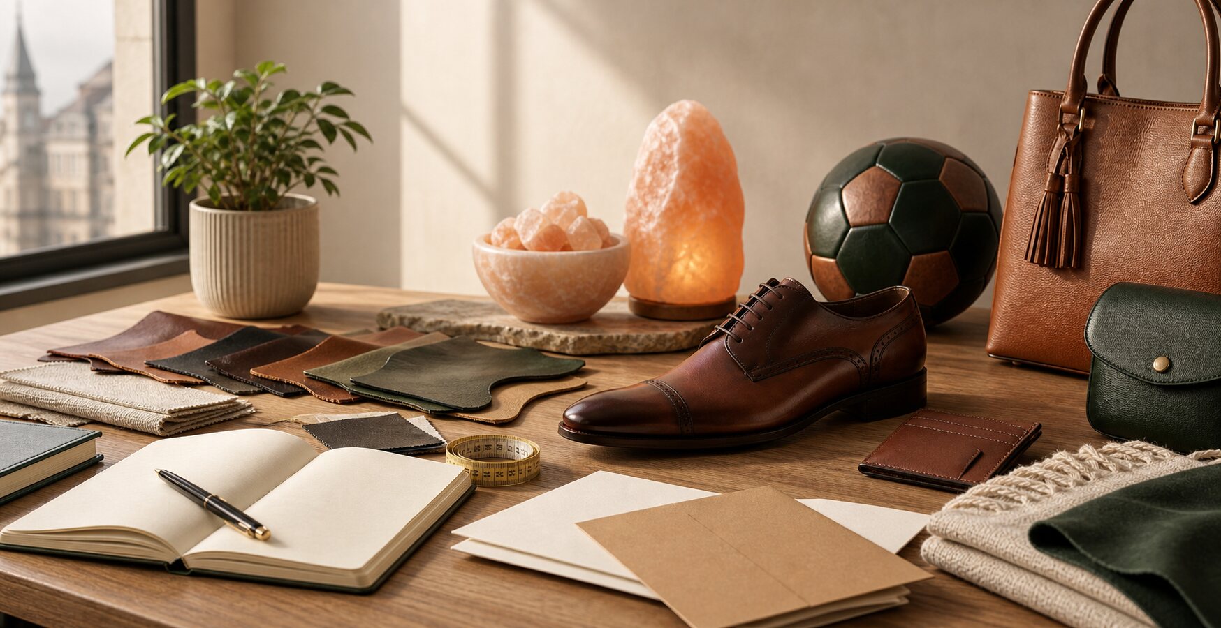 IndusVella sourcing desk with product samples
