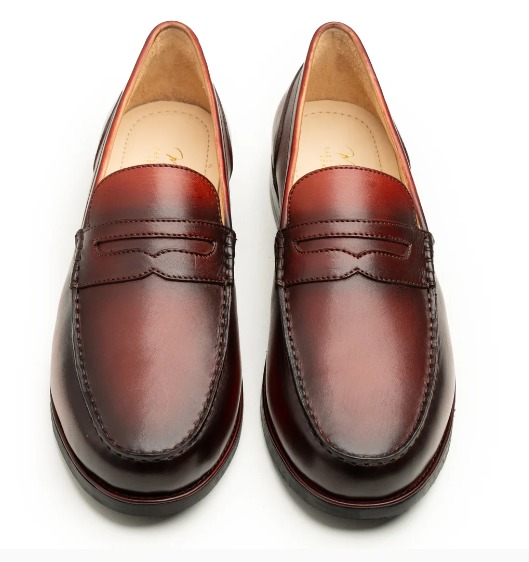 Burgundy Leather Penny Loafer view