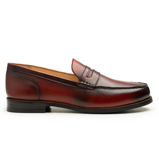 Burgundy Leather Penny Loafer view